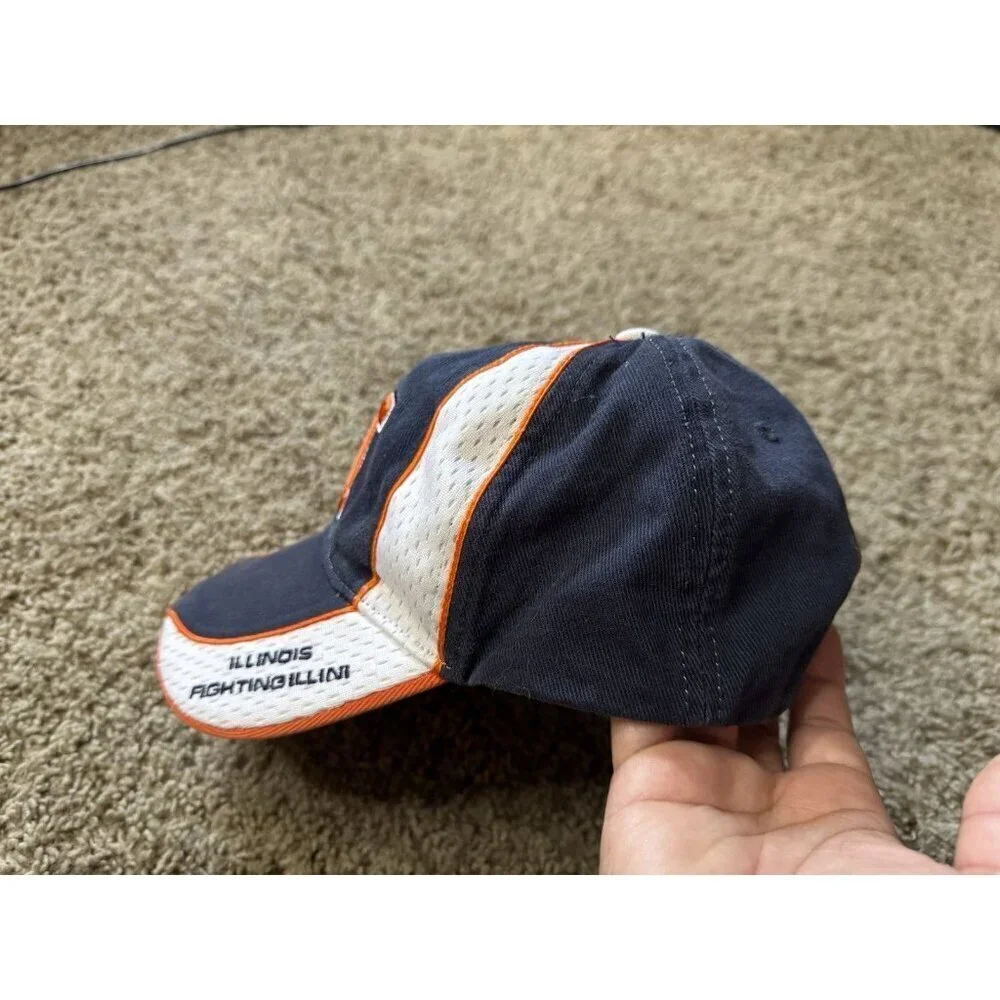 University Of Illinois Fighting Illini Cap Hat Navy White Orange Youth